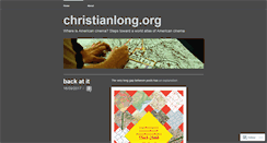 Desktop Screenshot of christian-long.org
